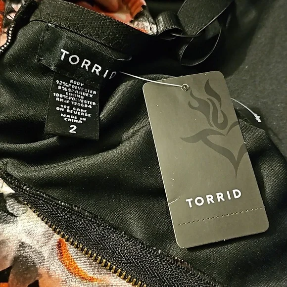 Torrid Sexy-Velvet Floral ZipUp Corset NWT $48 Size 2 - Picture 5 of 9